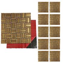 Pastilha De Vidro Kit 10 Uni Autocolante Parede Cozinha Banheiro Decorativa Facil Aplicacao Moderna Reforma Requintado