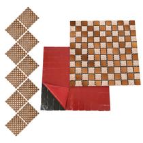 Pastilha De Vidro Kit 10 Uni Autocolante Parede Cozinha Box Banheiro Sala Decorativa Facil Aplicacao Requintado Moderna