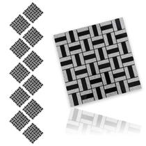 Pastilha De Vidro Kit 11 Uni Adesiva Parede Cozinha Banheiro Sala Decorativa Moderna Requintado Reforma Aplicacao Facil