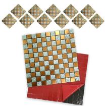 Pastilha De Vidro Kit 11 Uni Adesiva Parede Cozinha Sala Banheiro Decorativa Moderna Requintado Facil Aplicacao Reforma Pastilha De Vidro Kit 11 Uni Adesiva Parede Cozinha Sala Banheiro Decorativa Moderna Requintado Facil Aplicacao Reforma