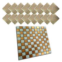 Pastilha De Vidro Kit 16 Uni Adesiva Parede Cozinha Sala Banheiro Decorativa Moderna Requintado Facil Aplicacao Reforma Pastilha De Vidro Kit 16 Uni Adesiva Parede Cozinha Sala Banheiro Decorativa Moderna Requintado Facil Aplicacao Reforma