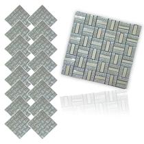 Pastilha De Vidro Kit 16 Uni Adesiva Parede Sala Cozinha Banheiro Decorativa Facil Aplicacao Moderna Requintado Reforma Pastilha De Vidro Kit 16 Uni Adesiva Parede Sala Cozinha Banheiro Decorativa Facil Aplicacao Moderna Requintado Reforma