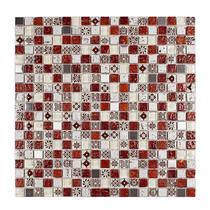 Pastilha de Vidro Mesclada de 30cm X 30cm Rende Glass Mosaic Pastilha de Vidro Mesclada de 30cm X 30cm Rende Glass Mosaic