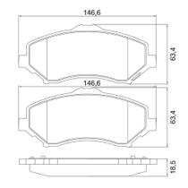 Pastilha Dianteira Cobreq Dodge Journey 2009-2018