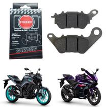 Pastilha Dianteira Fischer Carbon Carbono Yamaha Yzf R3 Mt03 2016 2017 2018 2019 2020