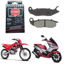 Pastilha Dianteira Fischer Carbon Crf 250 Pcx 125 150 2014 2015 2016 2017 2018 2019 2020 2021