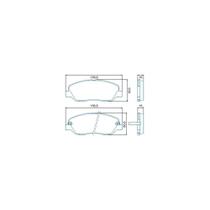 Pastilha Freio Actyon 2012 a 2015 Jurid HQJ-2269A