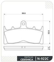 Pastilha Freio Cerâmica Dianteira Cobreq N-922C Bandit 1200 Hayabusa