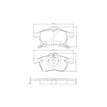 Pastilha freio convencional dianteira c/ alarme - bb72 0986bb0716 bosch Pastilha freio convencional dianteira c/ alarme - bb72 0986bb0716 bosch