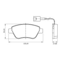 Pastilha Freio Convencional Dianteira Com Alarme Sistema Bosch Bb509B 0986Bb0516 Bosch Pastilha Freio Convencional Dianteira Com Alarme Sistema Bosch Bb509B 0986Bb0516 Bosch