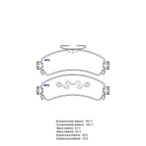 Pastilha Freio Convencional Dianteira Sistema Delphi 1114 Syl