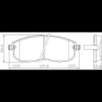 Pastilha Freio Dian Nissan Sentra 2006 a 2020 Fras-Le PD/728 Pastilha Freio Dian Nissan Sentra 2006 a 2020 Fras-Le PD/728