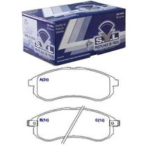 Pastilha freio dianteira akebono - l200 02 a 06 - syl1317