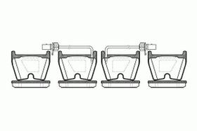 Pastilha freio dianteira asumi audi r8 4.2 07 rs6, rs4 4.2 02