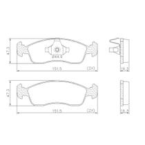 Pastilha Freio Dianteira C3 2012 a 2016 Lonaflex P-85