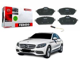 Pastilha freio dianteira ceramica ferodo mercedes-benz c180 1.6 turbo 2014 a 2019