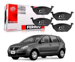 Pastilha freio dianteira ceramica ferodo volkswagen polo 1.6 2007 a 2011