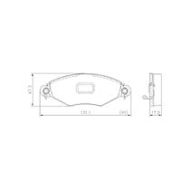 Pastilha Freio Dianteira Compativel 206 1998 Lonaflex P412