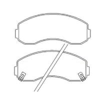 Pastilha Freio Dianteira Compativel Bongo K2500 2008 Syl S1021