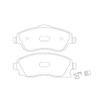 Pastilha Freio Dianteira Compativel Corsa 2002 Syl S1105