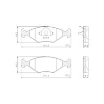 Pastilha Freio Dianteira Compativel Gol 2000-2009 Lonaflex P51