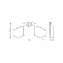 Pastilha Freio Dianteira Compativel Sprinter 1997-2013 Lonaflex P111