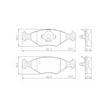 Pastilha Freio Dianteira Compativel Uno Way 2008 Lonaflex P47