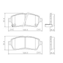 Pastilha Freio Dianteira Fiesta 2010 a 2019 Lonaflex P-1097