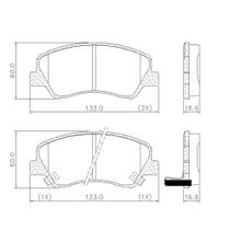 Pastilha Freio Dianteira Hb20 S 2013 a 2019 Lonaflex P-1348