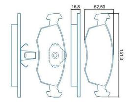 Pastilha Freio Dianteira Jurid Palio Uno Doblo Idea Strada Siena Linea Punto Tempra Tipo 1994 em diante HQJ2062 Sistema Teves Pastilha Freio Dianteira Jurid Palio Uno Doblo Idea Strada Siena Linea Punto Tempra Tipo 1994 em diante HQJ2062 Sistema Teves