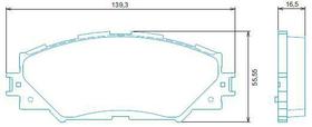 Pastilha freio dianteira jurid toyota rav4 2.4 16v 06 08 rav4 2.5 09 rav4 3.5 v6 06 09