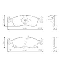 Pastilha Freio Dianteira Onix 2012 a 2019 Lonaflex P-94