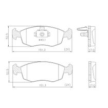 Pastilha Freio Dianteira Palio 1996 a 2010 Lonaflex P-68 Pastilha Freio Dianteira Palio 1996 a 2010 Lonaflex P-68