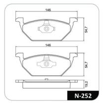 PASTILHA FREIO DIANTEIRA para AUDI A1 1.0 1.4 14/.... / AUDI PASTILHA FREIO DIANTEIRA para AUDI A1 1.0 1.4 14/.... / AUDI