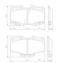 PASTILHA FREIO DIANTEIRA para HILUX 4X4 90/ SISTEMA SUMITOMO PASTILHA FREIO DIANTEIRA para HILUX 4X4 90/ SISTEMA SUMITOMO