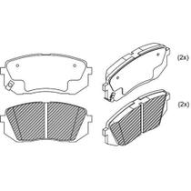 PASTILHA FREIO DIANTEIRA para IX35 2.0 16V 10/ SPORTAGE 2.0