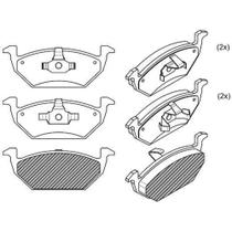 PASTILHA FREIO DIANTEIRA para POLO/ FOX 1.0 1.6/ GOLF 1.6 2.