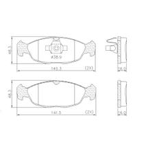 Pastilha Freio Dianteira Prisma 2009 a 2019 Lonaflex P-82