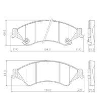 Pastilha Freio Dianteira Ranger 2012 a 2020 Lonaflex P-1434
