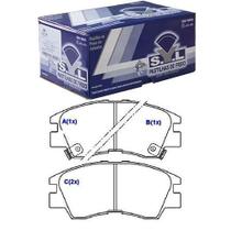 Pastilha freio dianteira sumitomo - l200 86 a 02 / l300 87 a 99 / l400 96 a 98 - syl1312
