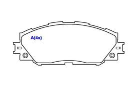 Pastilha Freio Dianteira Syl 2385 Rav4 2.4 16V 06/...