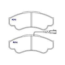 Pastilha freio dianteira syl citroen, fiat, peugeot jumper 01 04 ducato 01 ducato 10 boxer 02 boxer 2.3 10