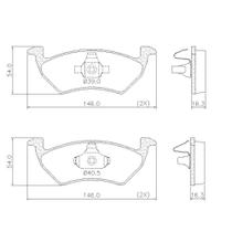 Pastilha Freio Dianteira Voyage 2012 a 2018 Lonaflex P-1346