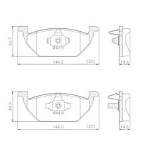 Pastilha Freio Dianteira Voyage 2015 a 2022 Lonaflex P-58 Pastilha Freio Dianteira Voyage 2015 a 2022 Lonaflex P-58