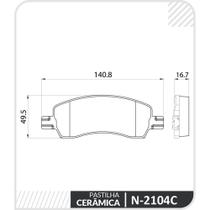 Pastilha Freio Dianteiro Argo 2022 a 2022 Cobreq N-2104C