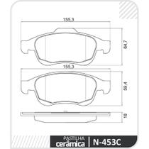 Pastilha Freio Dianteiro Captur 2016 a 2021 Cobreq N-453C