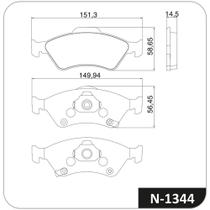 Pastilha Freio Dianteiro City 2021 a 2024 Cobreq N-1344 Pastilha Freio Dianteiro City 2021 a 2024 Cobreq N-1344