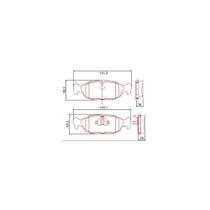 Pastilha Freio Dianteiro Corsa 1994 a 2008 Ferodo HQF-2038C