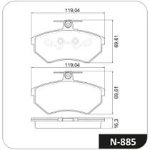 Pastilha Freio Dianteiro Golf 1994 a 1999 Cobreq N-885