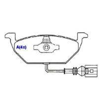 Pastilha Freio Dianteiro Golf 2001 a 2007 Syl 1051 Pastilha Freio Dianteiro Golf 2001 a 2007 Syl 1051